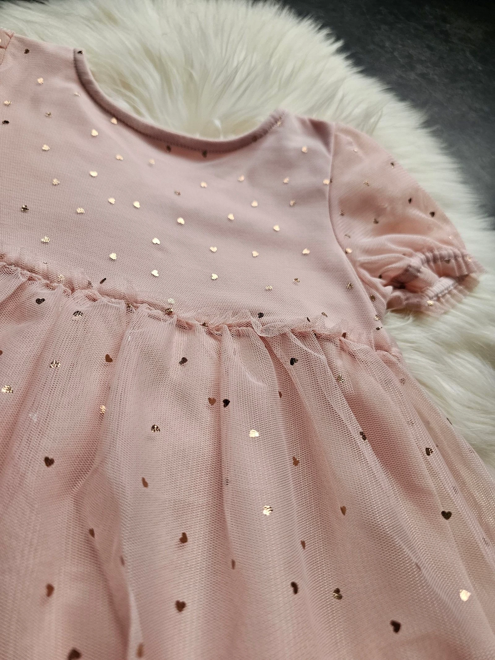 Vestido com folhos H&M novo - tamanho 92 – photo 2
